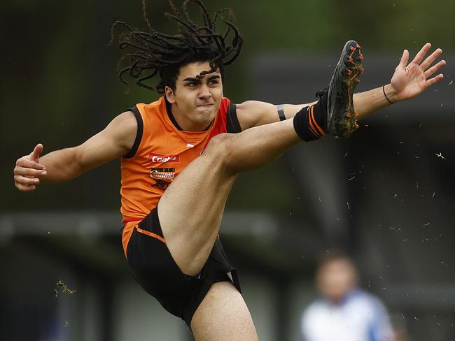 Isaac Kako is one of the draft pool’s most exciting talents. Picture: Daniel Pockett/AFL Photos/via Getty Images