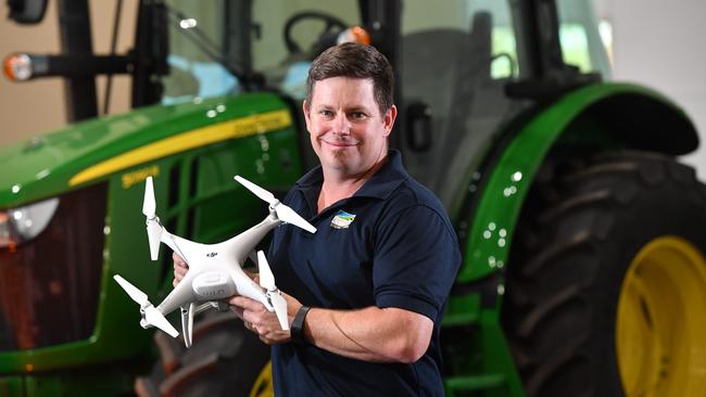 Precision agriculture manager for Emmetts, Matt Burns, says improvements in agricultural technology is helping in tough seasons. Picture: AAP/ Keryn Stevens