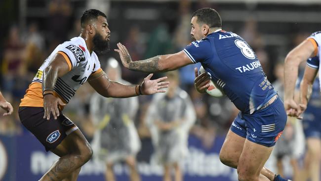 The Broncos would have a formidable front row with Payne Haas (L) and Reagan Campbell-Gillard. Picture: NRL Imagery