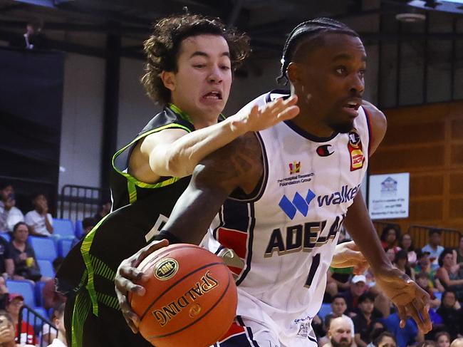 Antonius Cleveland enjoyed a strong match for Adelaide. Picture: Graham Denholm/Getty Images.