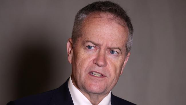 Bill Shorten says ‘we’re asking Optus to upgrade their transparency’. Picture: Liam Kidston