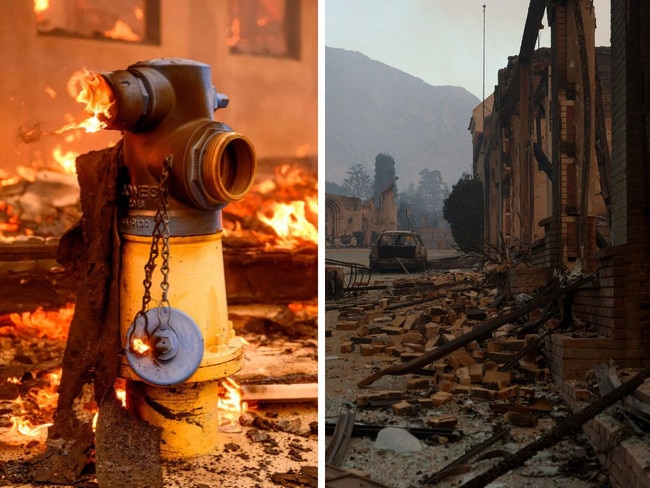 Chaos is beginning to grip downtown Los Angeles as wildfires force thousands of locals to evacuate.