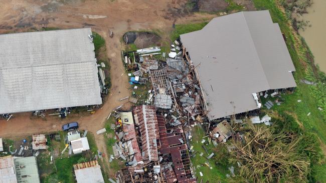 Ten anniversary of Cyclone Yasi. Severe Tropical Cyclone Yasi 2011. Tully, houses destroyed. Picture: Evan Morgan