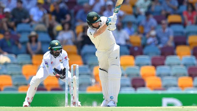 Steve Smith is clean bowled by Yasir Shah. Picture: AAP