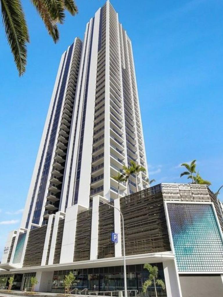 An apartment at 31 Queensland Avenue, Broadbeach, Queensland was seized.