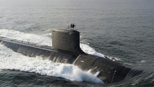 The Virginia-class USS North Dakota submarine. Picture: Reuters