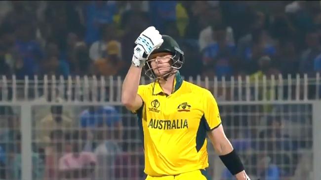 Steve Smith was furious with himself. Photo: Fox Cricket.