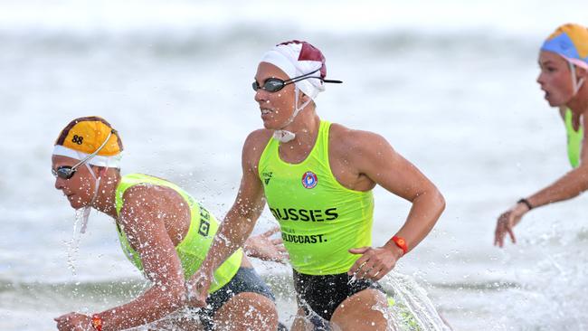 Georgia Miller on her way to victory at the Aussies.