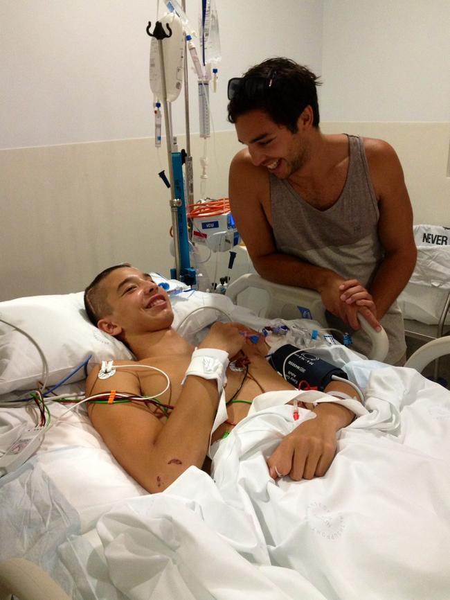 Liam brother Shane Knight in hospital