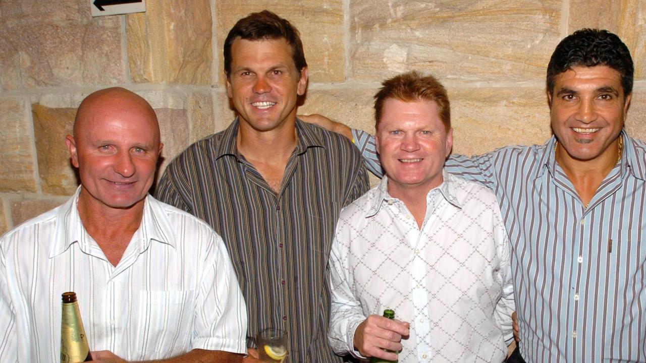 Former’ The Footy Show’ panellists Peter 'Sterlo' Sterling, The Chief, Paul 'Fatty' Vautin and Mario Fenech.