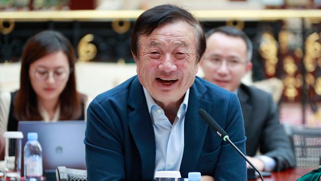 Hauawei founder Ren Zhengfei in Shenzhen on January 17. Picture: AFP