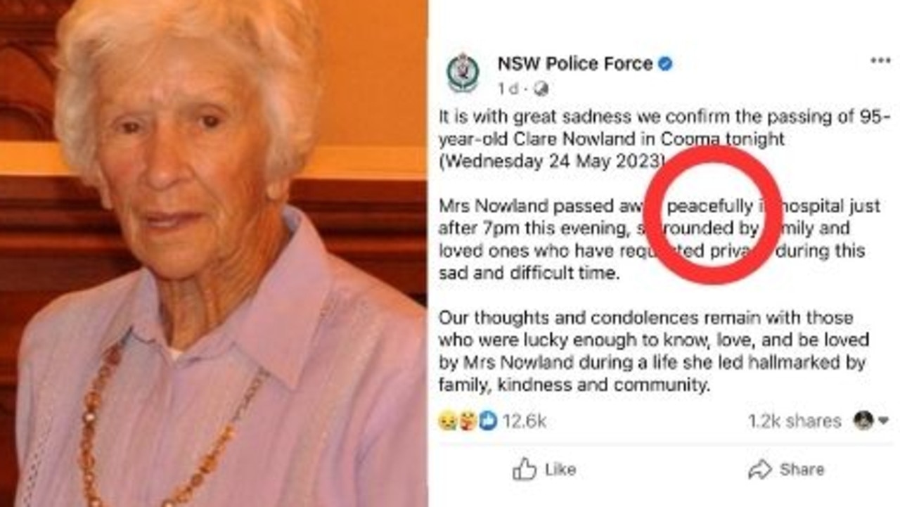 NSW Police have angered Australians with one word. Picture: Supplied