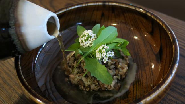 Altair’s spanner crab and congee.