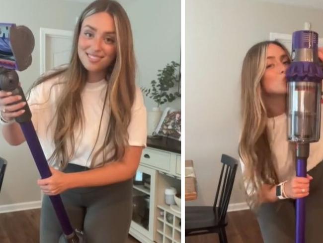 The Dyson V10 has been slashed by almost 50 per cent. Picture: TikTok/@kendallfaithtoole