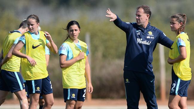 Stajcic was sacked as Matildas coach in January. Picture: Octavio Passos/Getty Images