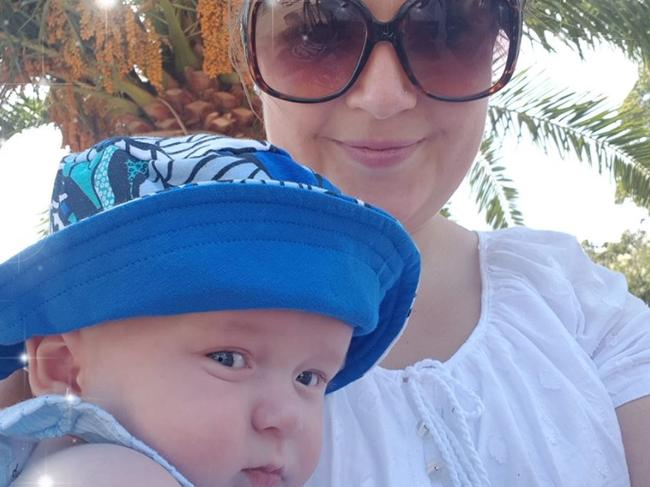 Kaija Millar with her 14-month-old son, Easton.