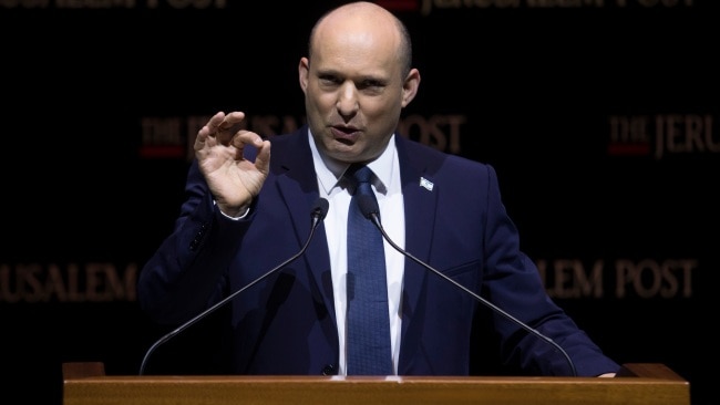 Israeli Prime Minister Naftali Bennett has urged residents to get a fourth dose of a coronavirus vaccine to fight off a potential Omicron wave. Picture: Getty Images
