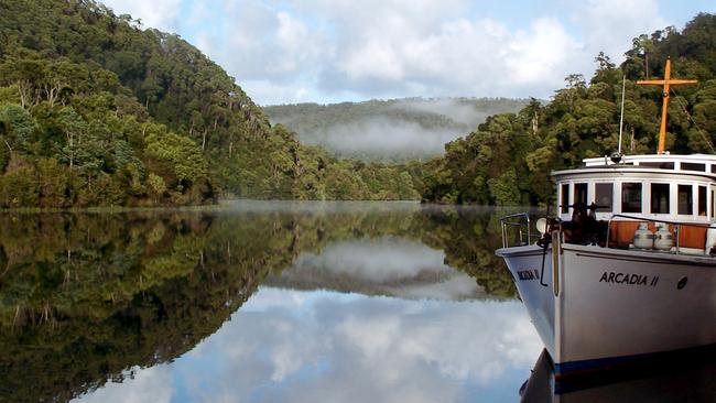 Arcadia II on the Pieman River.