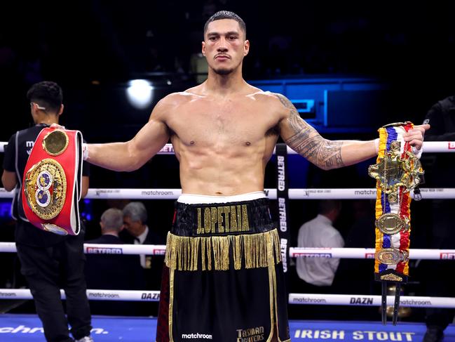 Opetaia confirmed his spot as the best cruiserweight on the planet. Picture: Bradley Collyer/PA Images/Getty Images