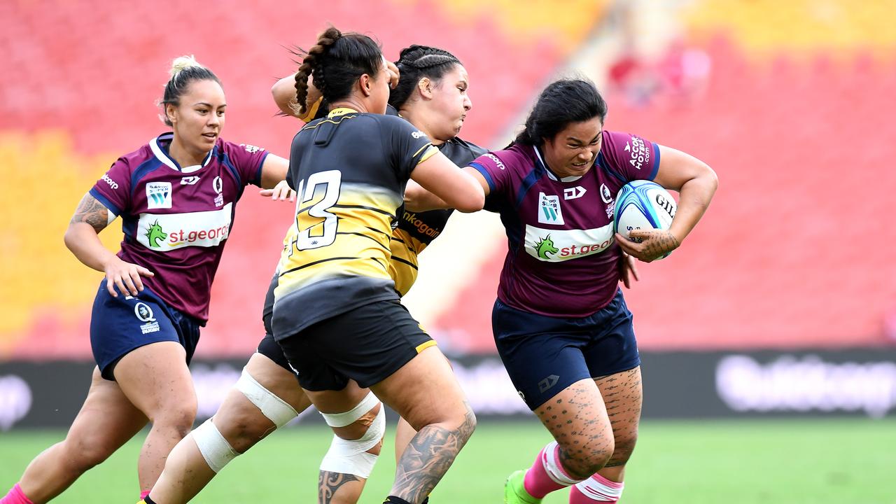 Australia’s women’s rugby captain Liz Patu has been banned for six matches for biting an opponent.