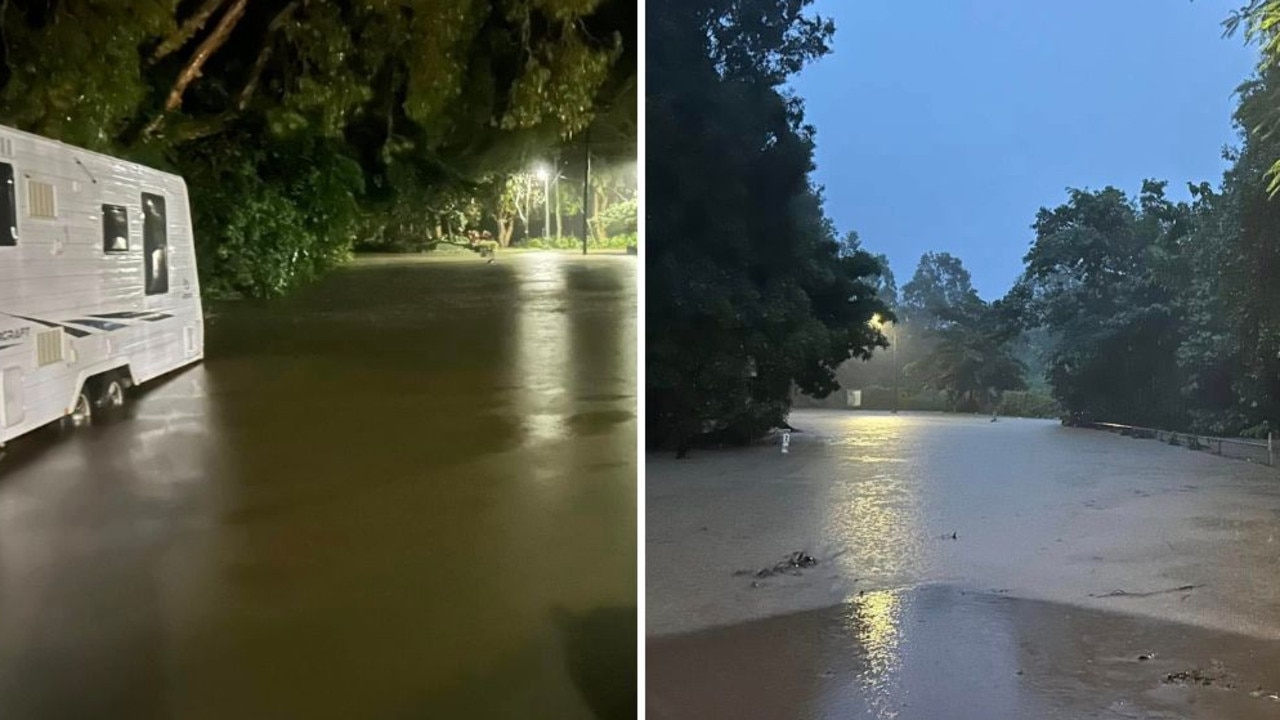 Morning delays across Cairns region as heavy rain shuts roads