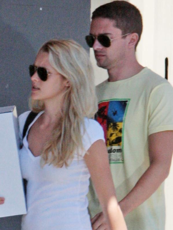 Teresa Palmer and Topher in Semaphore in 2019.