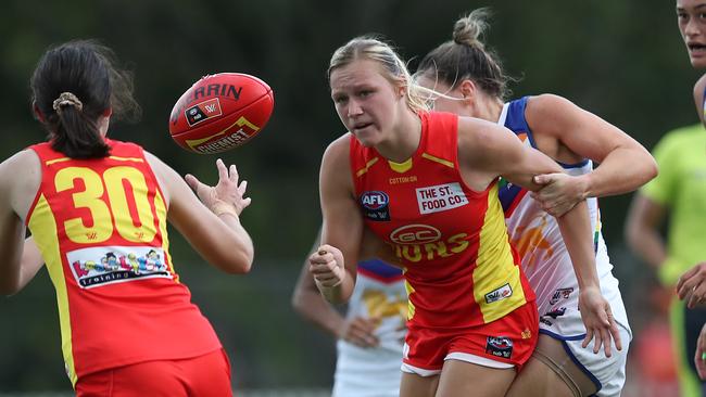 Maddison Levi in action for the Suns. Picture: Jono Searle/Getty Images