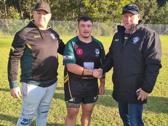 Jeremy Cairns after his Stingrays of Shellharbour debut in 2022. Picture: Stingrays of Shellharbour Facebook