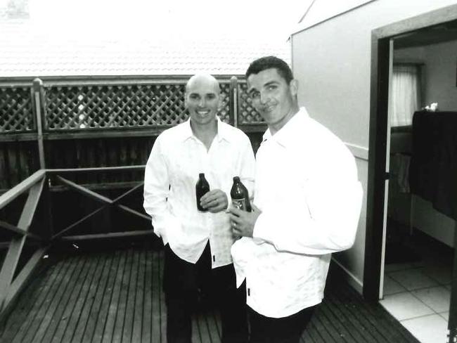 Ivan Cleary and his brother Ash on Ash's wedding day.