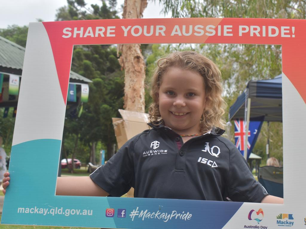 Teneal Kelly at the Mackay & District South Sea islander Association's 2022 Australia Day Celebrations in Quota Park. Picture: Lillian Watkins