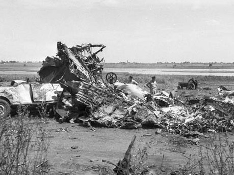 The site of the crash of an A89 at Richmond Air Base in 1959 which killed all eight crewmen on board