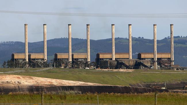 The Hazelwood power station near Morwell in the Latrobe Valley will be closed in March. Picture: Aaron Francis/The Australian