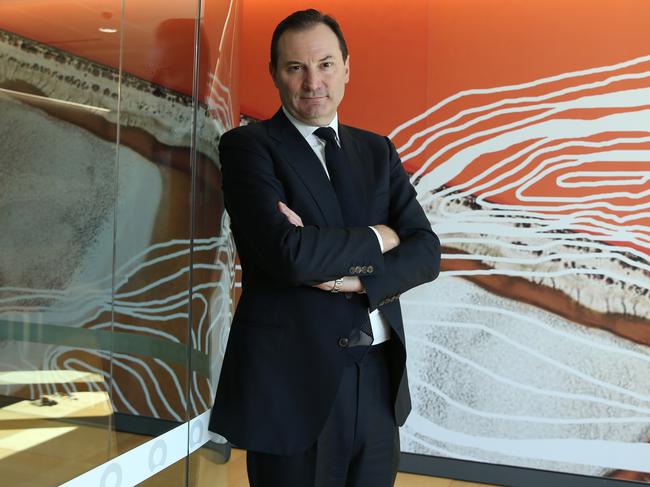 16/02/2023. Origin Energy Managing Director Frank Calabria, as the company releases profit results, photographed at their offices in Barangaroo in Sydney. Britta Campion / The Australian