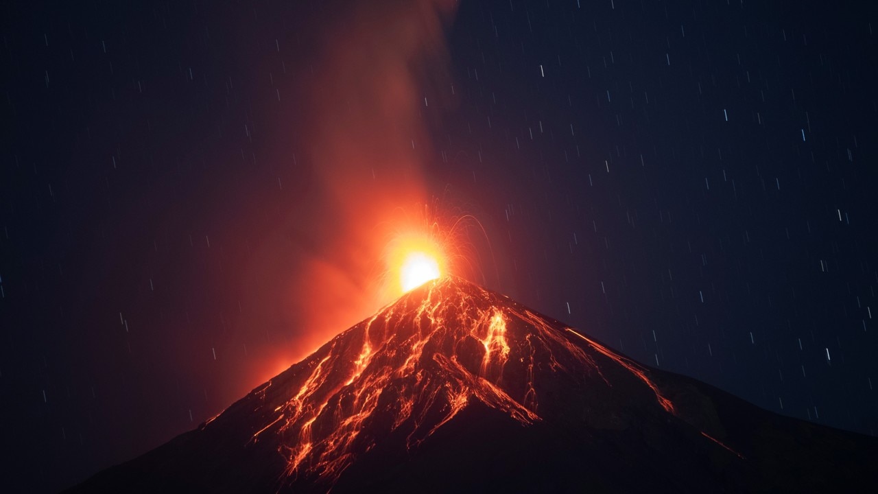 Three volcanoes simultaneously erupt in Guatemala | Sky News Australia