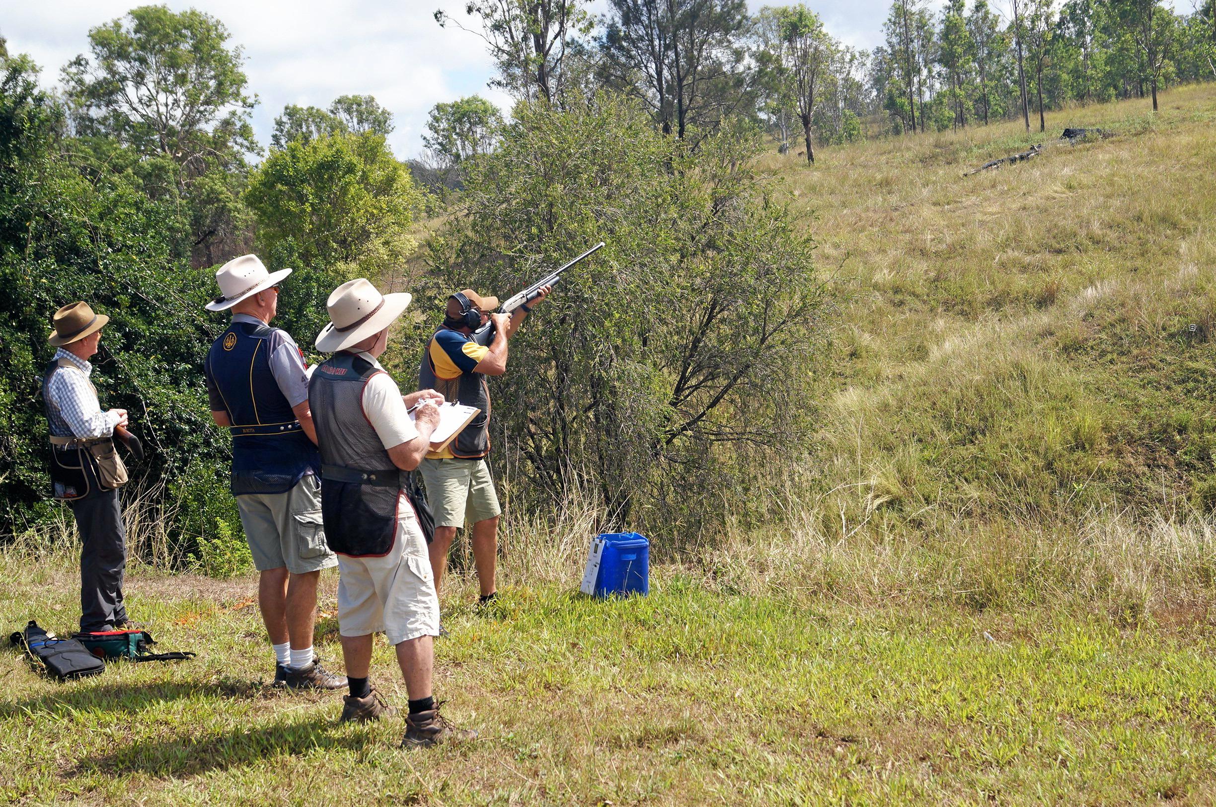 The Gympie Sporting Clays club hosted 40 of the state's most deadeye shooters for a State Selection Shoot at the Sexton grounds last Sunday. Picture: Contributed