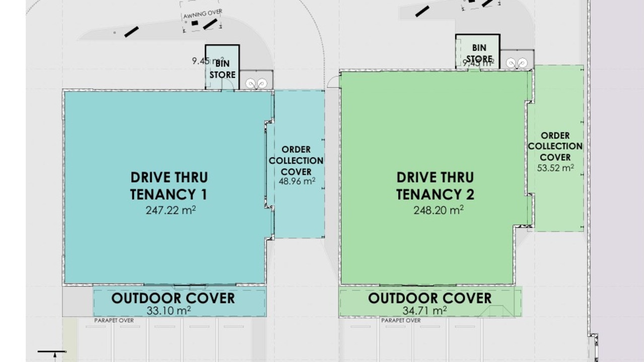 Mackay-based business owners Jason and Anna Price have applied to the council to open two new fast-food stores at their property along Archibald St in Paget. Picture: Documents submitted to Mackay Regional Council