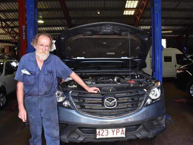 Owner of Mike Dunn Motor Repairs Michael Dunn on Friday February 18, 2022. Picture: Madeleine Graham