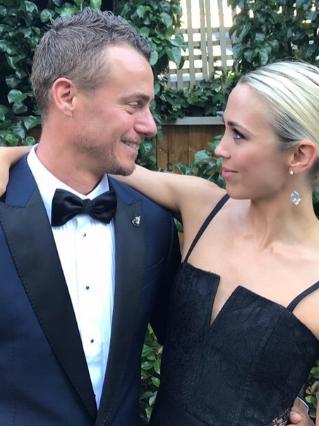 Retired tennis champ Lleyton Hewitt and wife Bec Hewitt.