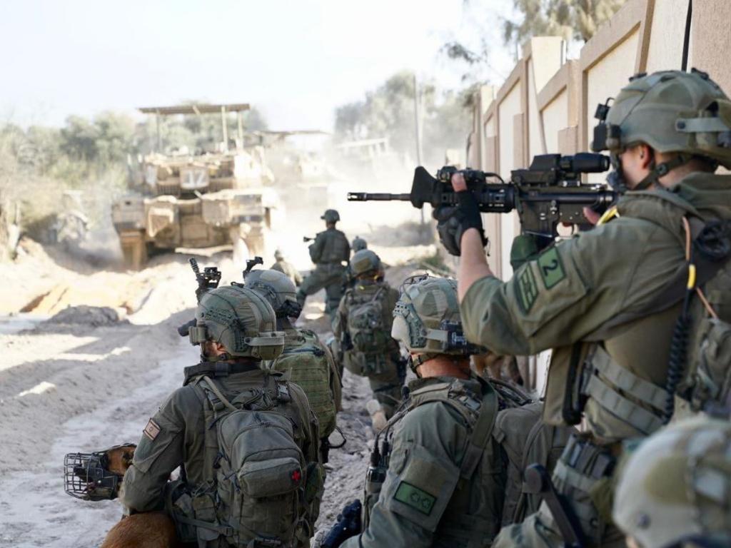 The ground activity of IDF forces in the Gaza Strip. Picture: @IDFONLINE/X