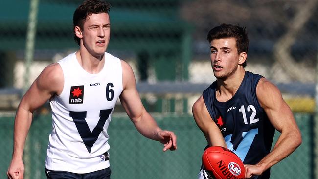 Collingwood father-son prospect Nick Daicos has been invited to the AFL Draft Combine. Picture: Michael Klein