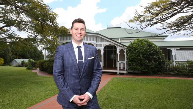 Place New Farm real estate agent Aaron Woolard. Picture: Steve Pohlner