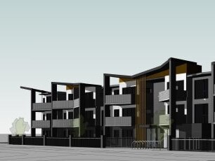 Designs for the approved three storey apartment block set for Truganina.Picture: Aqua Design Architects