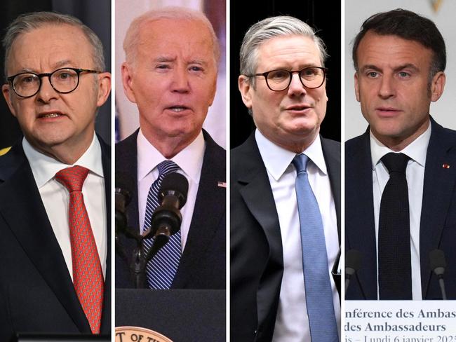 Prime Minister Anthony Albanese, US President Joe Biden, UK Prime Minister Keir Starmer and French President Emmanuel Macron have reacted to news of the Middle-East ceasefire.