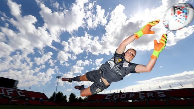 Adelaide United W-League goalkeeper Sarah Willacy got a Matildas call up late last year. Picture: Tait Schmaal.