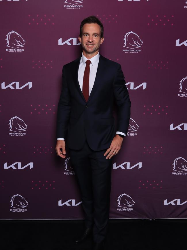 CEO Dave Donaghy at the Brisbane Broncos’ season launch at Water’s Edge, Hamilton. Picture: David Clark