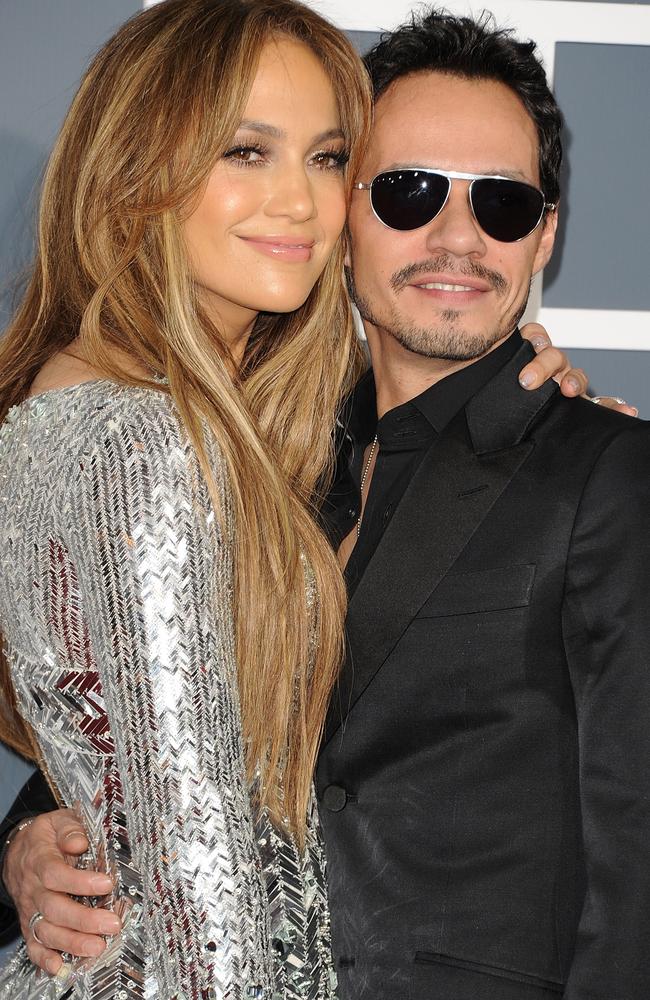LOS ANGELES, CA - FILE: Actress Jennifer Lopez and singer Marc Anthony arrive at The 53rd Annual GRAMMY Awards held at Staples Center on February 13, 2011 in Los Angeles, California. Marc Anthony has filed for divorce from Jennifer Lopez in Los Angeles Superior Court, citing |irreconcilable differences|. (Photo by Jason Merritt/Getty Images)