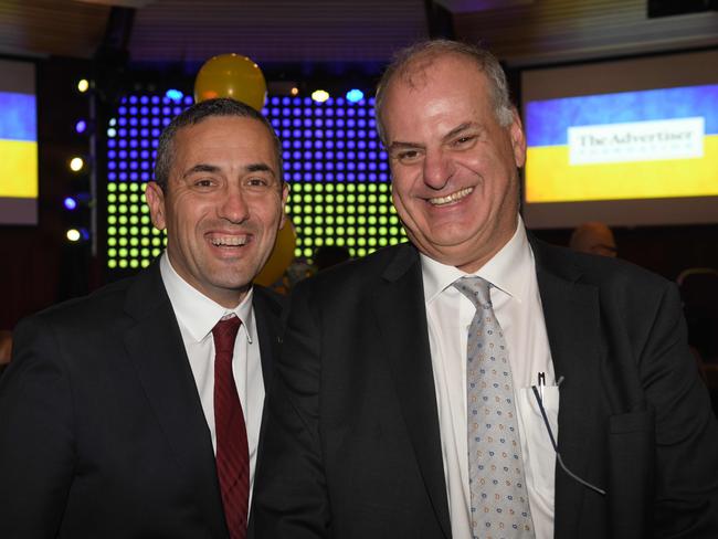 Tom Koutsantonis and David Basheer. Picture: Naomi Jellicoe