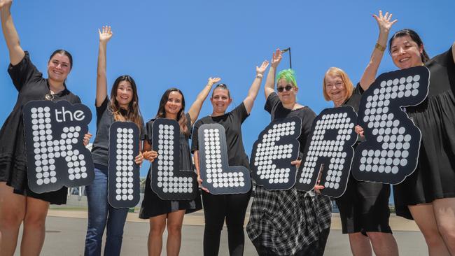 Hayley Gofton, Dominique Pendleton, Amanda Golingi, Ashlee Flood, Carly Shiel, Cath Bradley and Christine Kellie are excited for The Killers to come to Townsville.