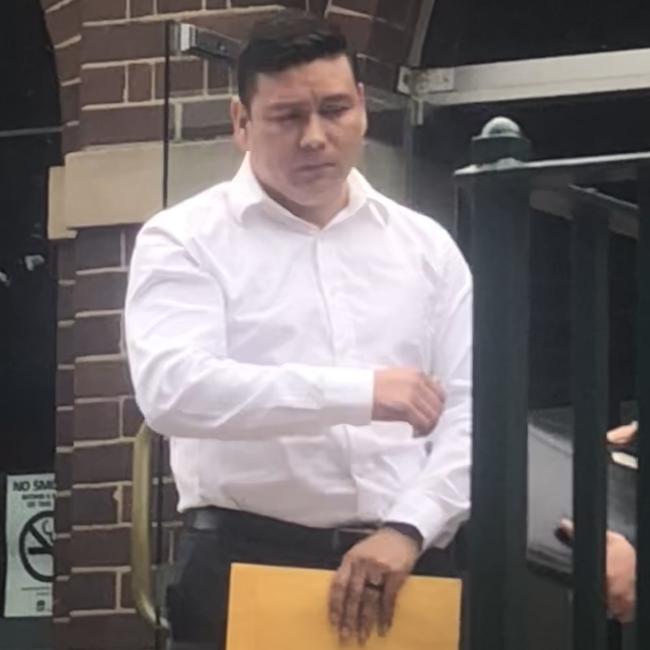 Roberto Gutierrez-Duran said he “got really irritated” when a BMW blocked a pedestrian crossing on the Lower North Shore while he was trying to cross with his six-year-old daughter and a pet dog. Picture: Manly Daily