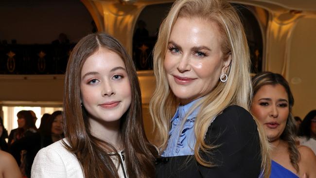 BEVERLY HILLS, CALIFORNIA - DECEMBER 04: (L-R) Faith Margaret Kidman Urban and Nicole Kidman attend The Hollywood Reporter Women in Entertainment 2024 at The Beverly Hills Hotel on December 04, 2024 in Beverly Hills, California.  (Photo by Stefanie Keenan/The Hollywood Reporter via Getty Images)